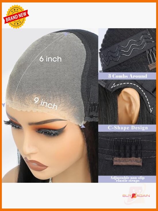 9x6 HD Lace Front Wig 26 Inch Body Wave Human Hair 200% Density Glueless Pre main image 4